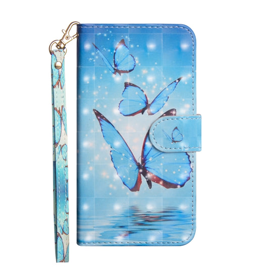 3D Painting Pattern Horizontal Flip TPU + PU Leather Case with Holder & Card Slots & Wallet For Huawei P20 Lite(Three Butterfly) - Huawei Cases by buy2fix | Online Shopping UK | buy2fix