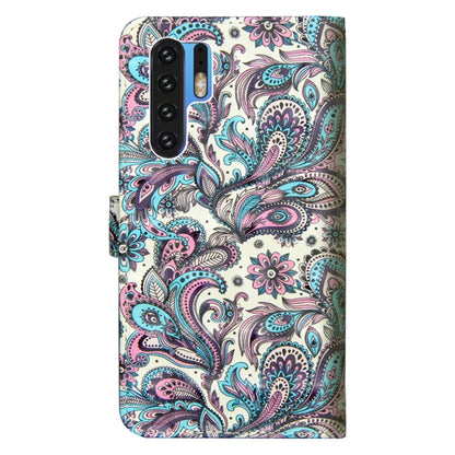 3D Painting Pattern Horizontal Flip TPU + PU Leather Case with Holder & Card Slots & Wallet For Huawei P30 Pro(Spiral Pattern) - Huawei Cases by buy2fix | Online Shopping UK | buy2fix