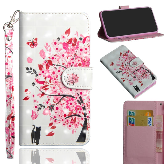 3D Painting Pattern Horizontal Flip TPU + PU Leather Case with Holder & Card Slots & Wallet For Huawei Y5 (2019)(Tree Cat) - Huawei Cases by buy2fix | Online Shopping UK | buy2fix