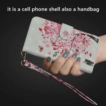 3D Painting Pattern Horizontal Flip TPU + PU Leather Case with Holder & Card Slots & Wallet For Huawei Y5 (2019)(Tree Cat) - Huawei Cases by buy2fix | Online Shopping UK | buy2fix