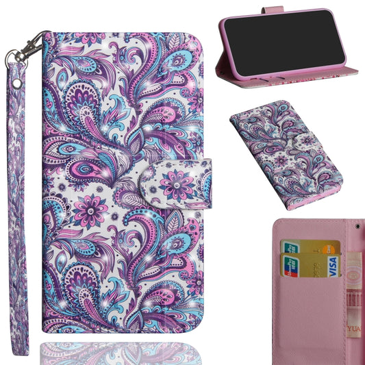 3D Painting Pattern Horizontal Flip TPU + PU Leather Case with Holder & Card Slots & Wallet For Huawei Y5 (2019)(Spiral Pattern) - Huawei Cases by buy2fix | Online Shopping UK | buy2fix