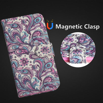 3D Painting Pattern Horizontal Flip TPU + PU Leather Case with Holder & Card Slots & Wallet For Huawei Y5 (2019)(Spiral Pattern) - Huawei Cases by buy2fix | Online Shopping UK | buy2fix