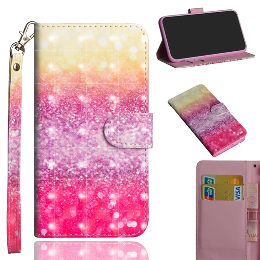 3D Painting Pattern Horizontal Flip TPU + PU Leather Case with Holder & Card Slots & Wallet For Huawei Y7 (2019) / Y7 Pro (2019) / Y7 Prime (2019)(Gradient Color) - Huawei Cases by buy2fix | Online Shopping UK | buy2fix