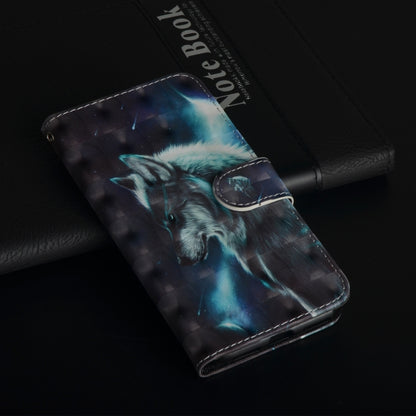 3D Painting Pattern Horizontal Flip TPU + PU Leather Case with Holder & Card Slots & Wallet For Galaxy A10(Wolf) - Galaxy Phone Cases by buy2fix | Online Shopping UK | buy2fix