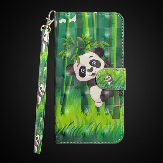 3D Painting Pattern Horizontal Flip TPU + PU Leather Case with Holder & Card Slots & Wallet For Galaxy A20e(Bamboo Panda) - Galaxy Phone Cases by buy2fix | Online Shopping UK | buy2fix