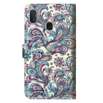 3D Painting Pattern Horizontal Flip TPU + PU Leather Case with Holder & Card Slots & Wallet For Galaxy A20e(Spiral Pattern) - Galaxy Phone Cases by buy2fix | Online Shopping UK | buy2fix