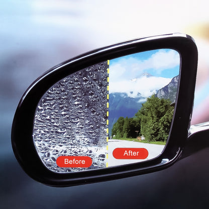For Nissan Sylphy 2012-2018 Car PET Rearview Mirror Protective Window Clear Anti-fog Waterproof Rain Shield Film by buy2fix