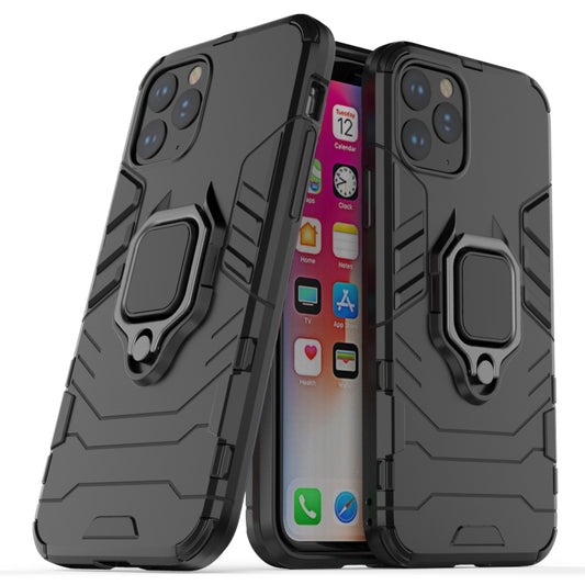 Panther PC + TPU Shockproof Protective Case with Magnetic Ring Holder for iPhone 11 Pro(Black) - iPhone 11 Pro Cases by buy2fix | Online Shopping UK | buy2fix