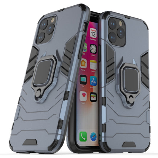 Panther PC + TPU Shockproof Protective Case with Magnetic Ring Holder for iPhone 11 Pro(Grey) - iPhone 11 Pro Cases by buy2fix | Online Shopping UK | buy2fix