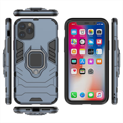 Panther PC + TPU Shockproof Protective Case with Magnetic Ring Holder for iPhone 11 Pro(Grey) - iPhone 11 Pro Cases by buy2fix | Online Shopping UK | buy2fix