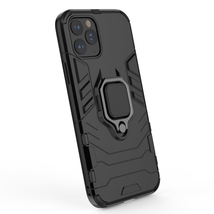 Panther PC + TPU Shockproof Protective Case with Magnetic Ring Holder for iPhone 11 Pro(Grey) - iPhone 11 Pro Cases by buy2fix | Online Shopping UK | buy2fix