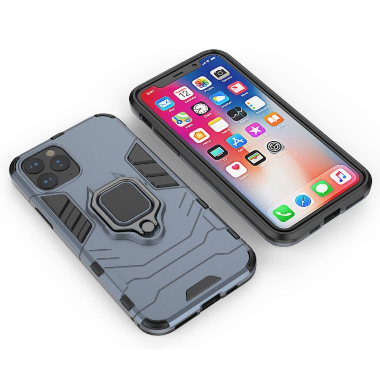 Panther PC + TPU Shockproof Protective Case with Magnetic Ring Holder for iPhone 11 Pro(Grey) - iPhone 11 Pro Cases by buy2fix | Online Shopping UK | buy2fix