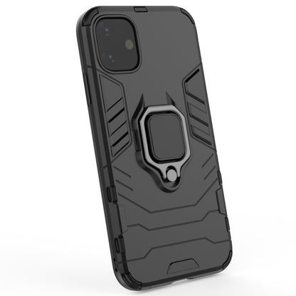Panther PC + TPU Shockproof Protective Case with Magnetic Ring Holder for iPhone 11(Black) - iPhone 11 Cases by buy2fix | Online Shopping UK | buy2fix