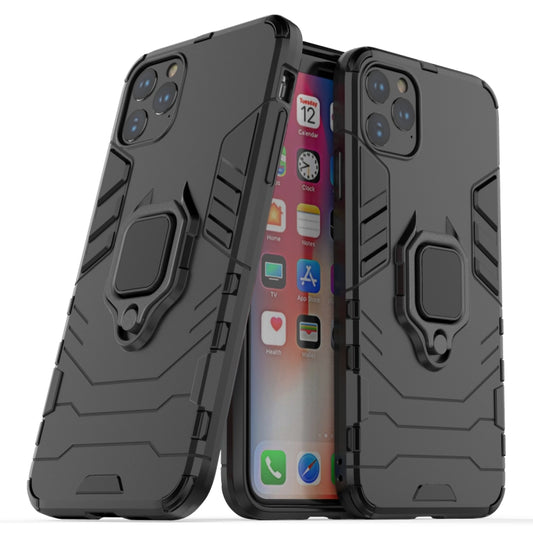 Panther PC + TPU Shockproof Protective Case with Magnetic Ring Holder for iPhone 11 Pro Max(Black) - iPhone 11 Pro Max Cases by buy2fix | Online Shopping UK | buy2fix