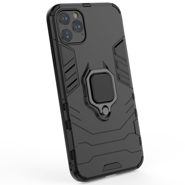 Panther PC + TPU Shockproof Protective Case with Magnetic Ring Holder for iPhone 11 Pro Max(Black) - iPhone 11 Pro Max Cases by buy2fix | Online Shopping UK | buy2fix