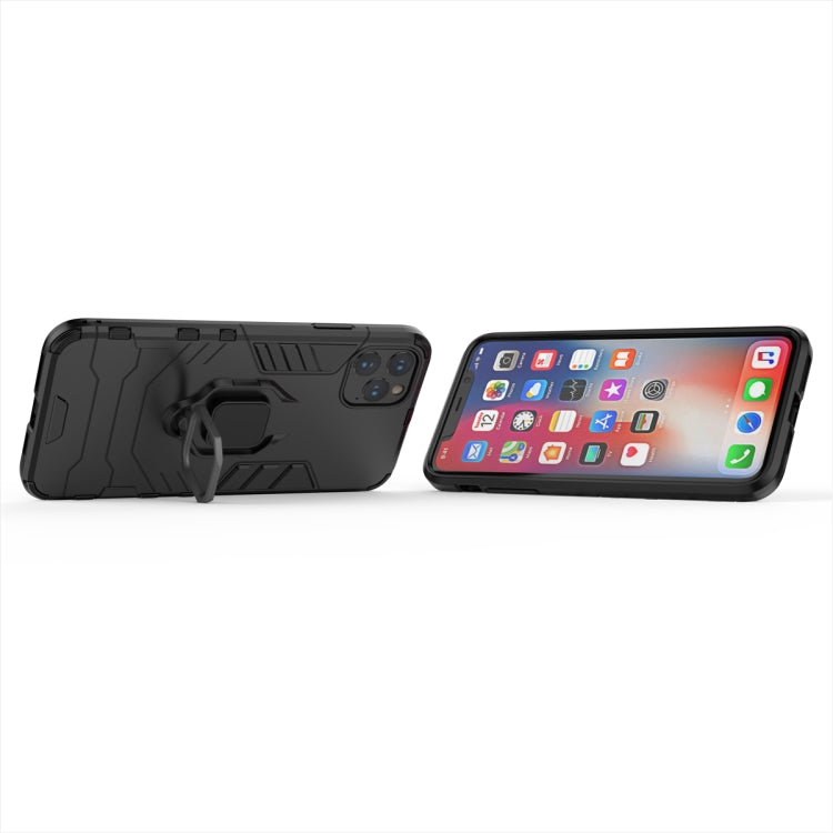 Panther PC + TPU Shockproof Protective Case with Magnetic Ring Holder for iPhone 11 Pro Max(Black) - iPhone 11 Pro Max Cases by buy2fix | Online Shopping UK | buy2fix