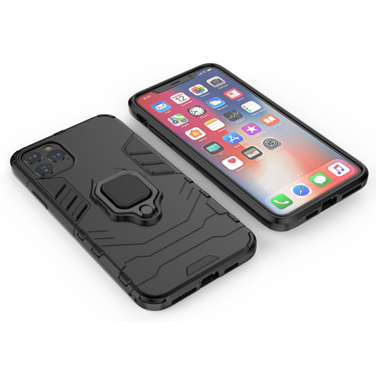 Panther PC + TPU Shockproof Protective Case with Magnetic Ring Holder for iPhone 11 Pro Max(Black) - iPhone 11 Pro Max Cases by buy2fix | Online Shopping UK | buy2fix