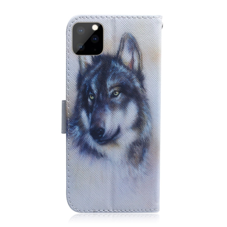 For iPhone 11 Pro 3D Colored Drawing Horizontal Flip Leather Case, with Holder & Card Slot & Wallet (White Wolf) - iPhone 11 Pro Cases by buy2fix | Online Shopping UK | buy2fix