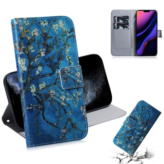 For iPhone 11 Pro 3D Colored Drawing Horizontal Flip Leather Case, with Holder & Card Slot & Wallet (Apricot Flower) - iPhone 11 Pro Cases by buy2fix | Online Shopping UK | buy2fix