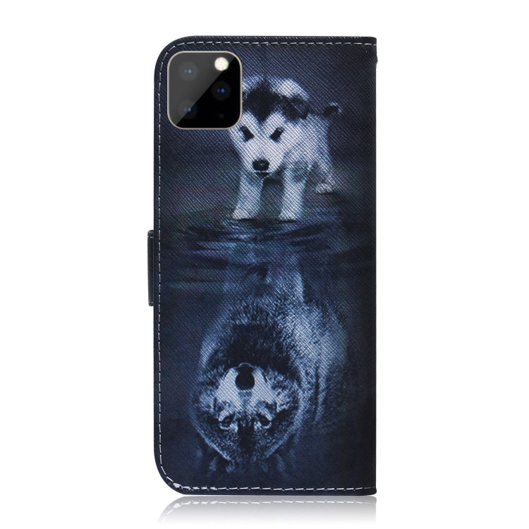 For iPhone 11 Pro 3D Colored Drawing Horizontal Flip Leather Case, with Holder & Card Slot & Wallet (Wolf and Dog) - iPhone 11 Pro Cases by buy2fix | Online Shopping UK | buy2fix