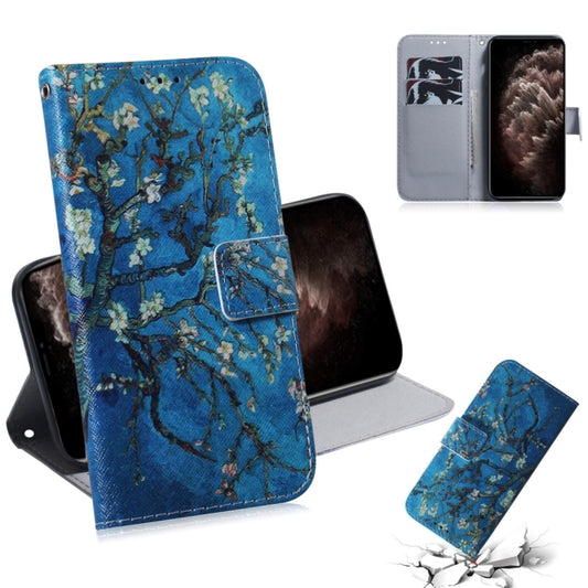 For iPhone 11 Pro Max 3D Colored Drawing Horizontal Flip Leather Case, with Holder & Card Slot & Wallet (Apricot Flower) - iPhone 11 Pro Max Cases by buy2fix | Online Shopping UK | buy2fix