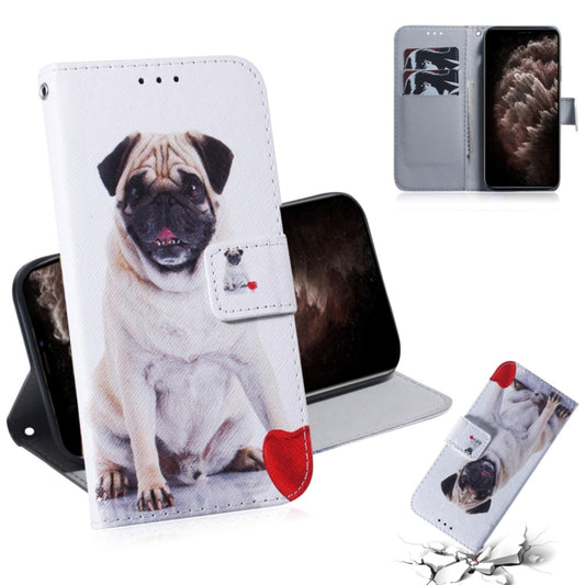 For iPhone 11 Pro Max 3D Colored Drawing Horizontal Flip Leather Case, with Holder & Card Slot & Wallet (Pug) - iPhone 11 Pro Max Cases by buy2fix | Online Shopping UK | buy2fix
