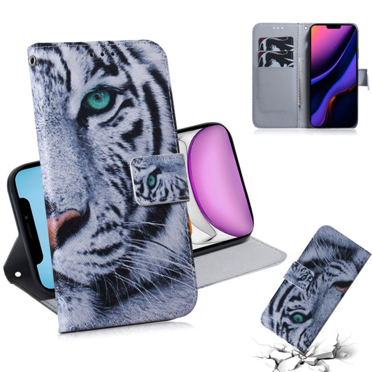 For iPhone 11 3D Colored Drawing Horizontal Flip Leather Case, with Holder & Card Slot & Wallet (Tiger) - iPhone 11 Cases by buy2fix | Online Shopping UK | buy2fix