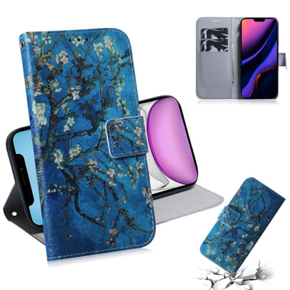 For iPhone 11 3D Colored Drawing Horizontal Flip Leather Case, with Holder & Card Slot & Wallet (Apricot Flower) - iPhone 11 Cases by buy2fix | Online Shopping UK | buy2fix