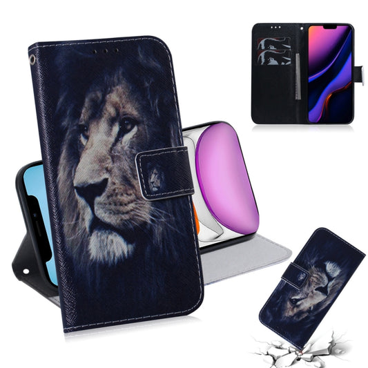For iPhone 11 3D Colored Drawing Horizontal Flip Leather Case, with Holder & Card Slot & Wallet (Lion) - iPhone 11 Cases by buy2fix | Online Shopping UK | buy2fix