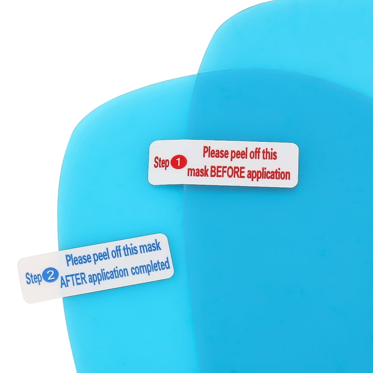 For Skoda Rapid 2013-2018 Car PET Rearview Mirror Protective Window Clear Anti-fog Waterproof Rain Shield Film by buy2fix
