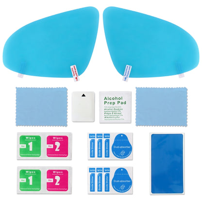 For Skoda Superb 2009-2013 Car PET Rearview Mirror Protective Window Clear Anti-fog Waterproof Rain Shield Film by buy2fix