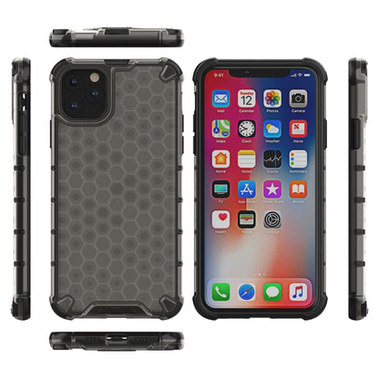 Shockproof Honeycomb PC + TPU Case for iPhone 11(Black) - iPhone 11 Cases by buy2fix | Online Shopping UK | buy2fix