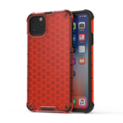 Shockproof Honeycomb PC + TPU Case for iPhone 11(Red) - iPhone 11 Cases by buy2fix | Online Shopping UK | buy2fix