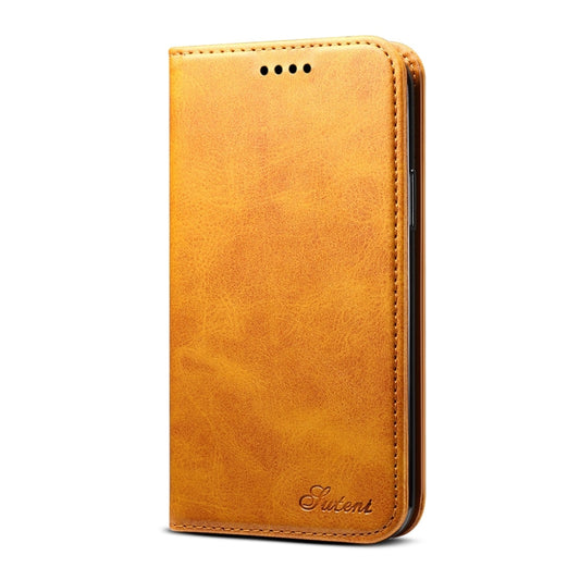 Suteni Calf Texture Horizontal Flip Leather Case with Holder & Card Slots & Wallet for iPhone 11 Pro Max(Khaki) - iPhone 11 Pro Max Cases by Suteni | Online Shopping UK | buy2fix