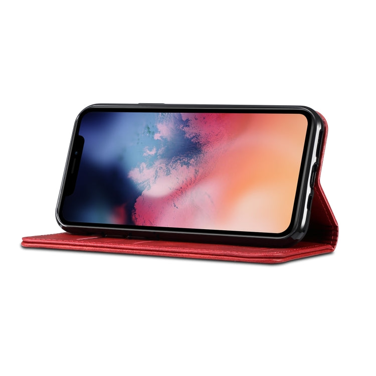 Suteni Calf Texture Horizontal Flip Leather Case with Holder & Card Slots & Wallet for iPhone 11 Pro Max(Red) - iPhone 11 Pro Max Cases by Suteni | Online Shopping UK | buy2fix