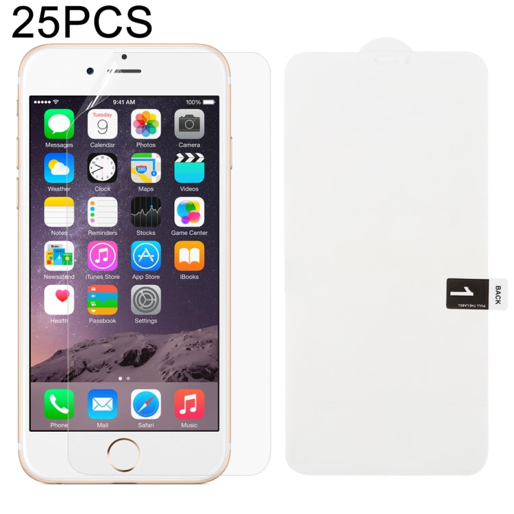 25 PCS Soft Hydrogel Film Full Cover Front Protector with Alcohol Cotton + Scratch Card for iPhone 6 / 7 / 8 - Front Protector by buy2fix | Online Shopping UK | buy2fix