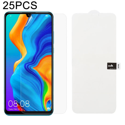 25 PCS Soft Hydrogel Film Full Cover Front Protector with Alcohol Cotton + Scratch Card for Huawei Nova 4e / P30 Lite - For Huawei by buy2fix | Online Shopping UK | buy2fix