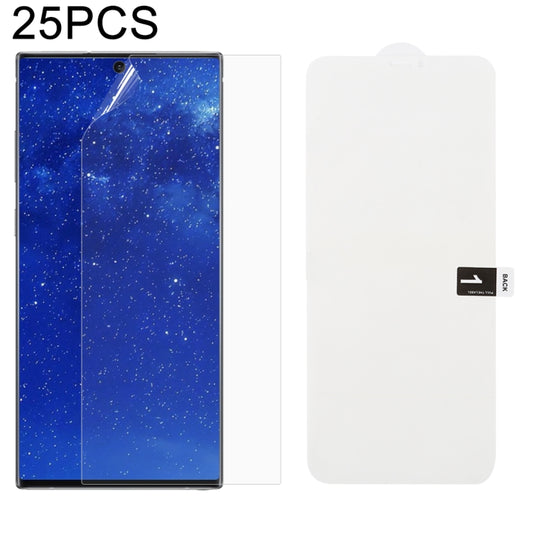 25 PCS Soft Hydrogel Film Full Cover Front Protector with Alcohol Cotton + Scratch Card for Galaxy Note 10+ - For Samsung by buy2fix | Online Shopping UK | buy2fix
