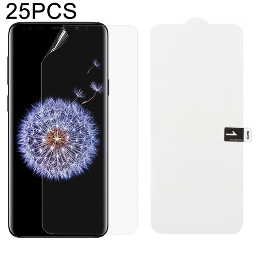 25 PCS Soft Hydrogel Film Full Cover Front Protector with Alcohol Cotton + Scratch Card for Galaxy S9 Plus - For Samsung by buy2fix | Online Shopping UK | buy2fix