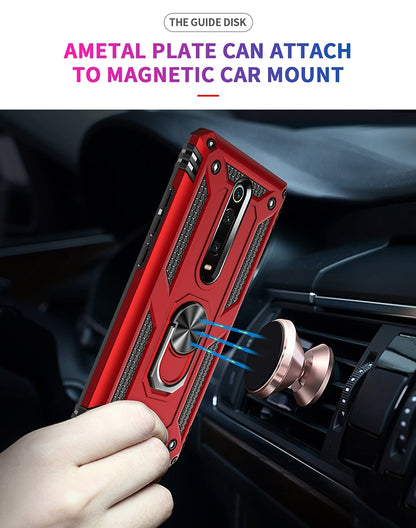 Armor Shockproof TPU + PC Protective Case with 360 Degree Rotation Holder for Xiaomi Redmi K20(Black) - Xiaomi Cases by buy2fix | Online Shopping UK | buy2fix