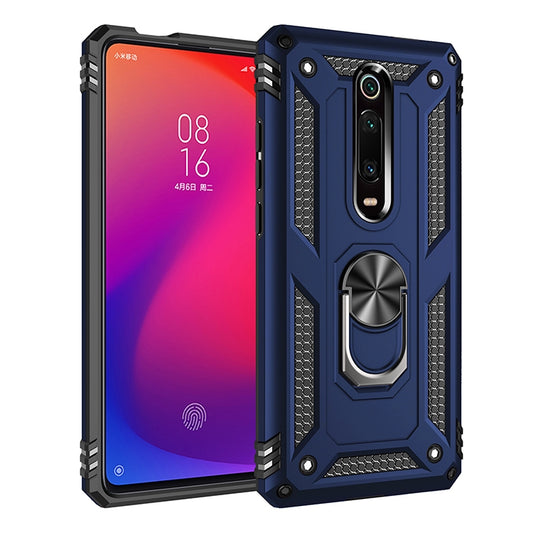 Armor Shockproof TPU + PC Protective Case with 360 Degree Rotation Holder for Xiaomi Redmi K20(Blue) - Xiaomi Cases by buy2fix | Online Shopping UK | buy2fix