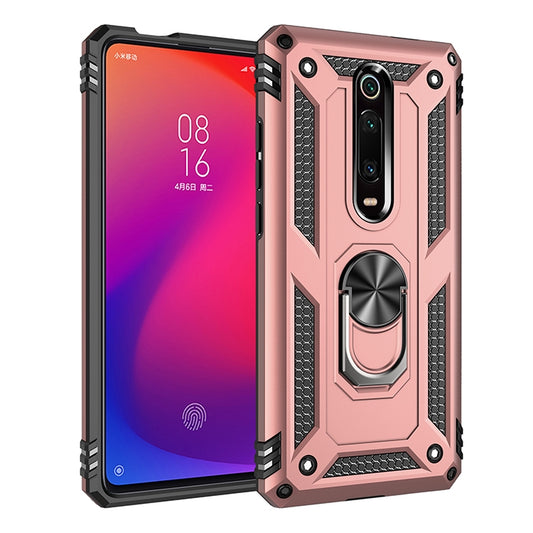 Armor Shockproof TPU + PC Protective Case with 360 Degree Rotation Holder for Xiaomi Redmi K20(Rose Gold) - Xiaomi Cases by buy2fix | Online Shopping UK | buy2fix