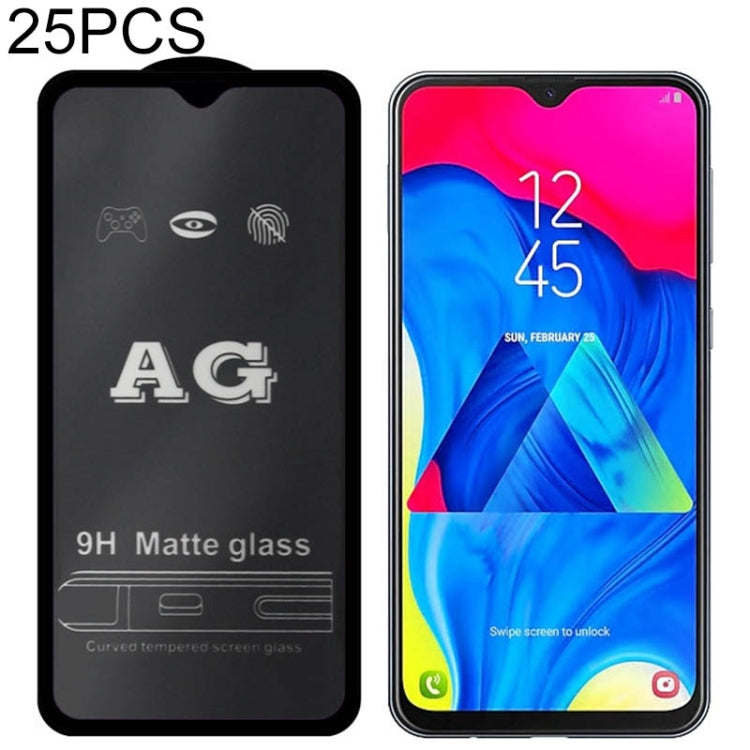 25 PCS AG Matte Frosted Full Cover Tempered Glass For Galaxy A40 - Galaxy Tempered Glass by buy2fix | Online Shopping UK | buy2fix