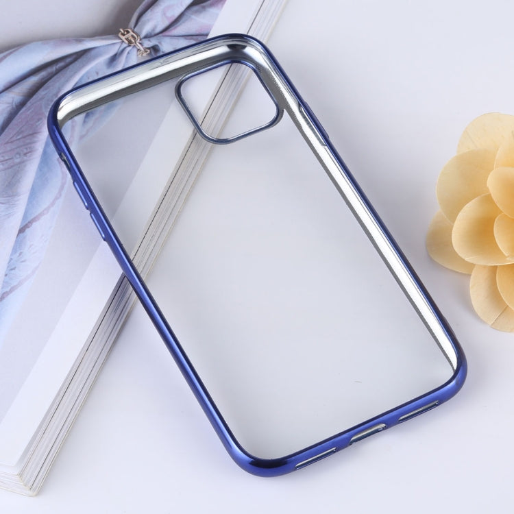 Transparent TPU Anti-Drop And Waterproof Mobile Phone Protective Case for iPhone 11 Pro(Blue) - iPhone 11 Pro Cases by buy2fix | Online Shopping UK | buy2fix