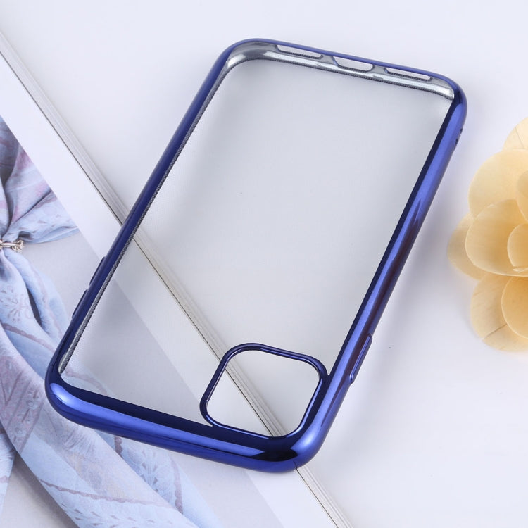 Transparent TPU Anti-Drop And Waterproof Mobile Phone Protective Case for iPhone 11 Pro(Blue) - iPhone 11 Pro Cases by buy2fix | Online Shopping UK | buy2fix