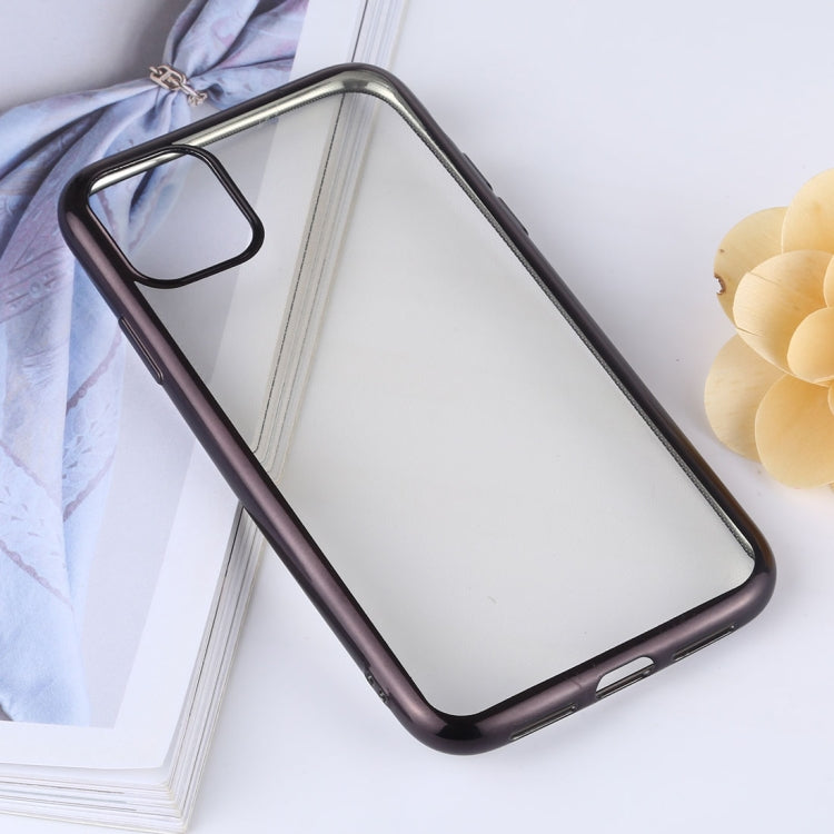 Transparent TPU Anti-Drop And Waterproof Mobile Phone Protective Case for iPhone 11(Black) - iPhone 11 Cases by buy2fix | Online Shopping UK | buy2fix