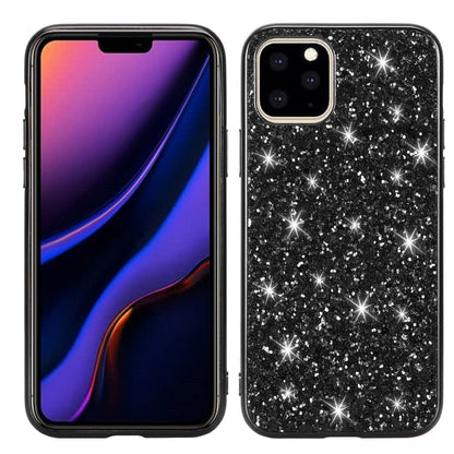 Glitter Powder Shockproof TPU Protective Case for iPhone 11(Black) - iPhone 11 Cases by buy2fix | Online Shopping UK | buy2fix