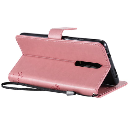 Tree & Cat Pattern Pressed Printing Horizontal Flip PU Leather Case with Holder & Card Slots & Wallet & Lanyard For Xiaomi Mi 9T & Mi 9T Pro & Redmi K20 & K20 Pro(Pink) - Xiaomi Cases by buy2fix | Online Shopping UK | buy2fix