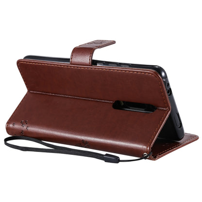Tree & Cat Pattern Pressed Printing Horizontal Flip PU Leather Case with Holder & Card Slots & Wallet & Lanyard For Xiaomi Mi 9T & Mi 9T Pro & Redmi K20 & K20 Pro(Brown) - Xiaomi Cases by buy2fix | Online Shopping UK | buy2fix