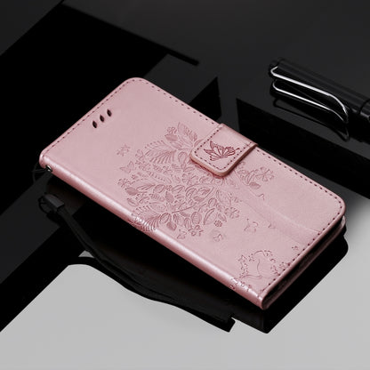Tree & Cat Pattern Pressed Printing Horizontal Flip PU Leather Case with Holder & Card Slots & Wallet & Lanyard For Xiaomi Mi 9T & Mi 9T Pro & Redmi K20 & K20 Pro(Rose Gold) - Xiaomi Cases by buy2fix | Online Shopping UK | buy2fix